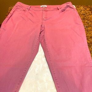 Pink Lane Bryant signature fit mid-rise boyfriend jeans size 20